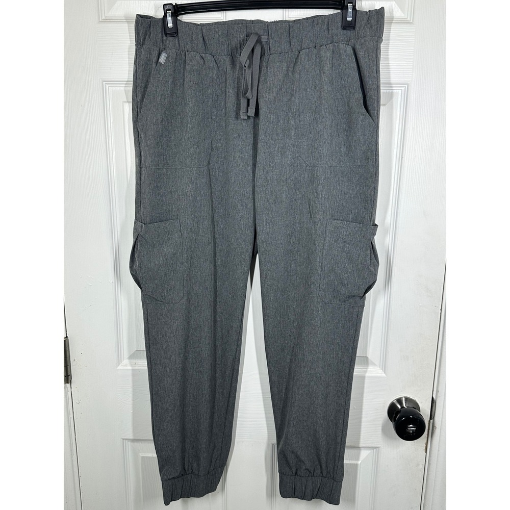 Hanes Jogger Pants Womens XL Gray Comfort Fit Cargo Stretch Activewear 7108